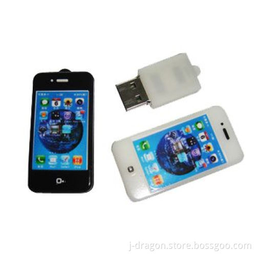 Cellphone-shaped USB Flash Drives with 512MB to 32GB Capacity and USB2.0 Interface